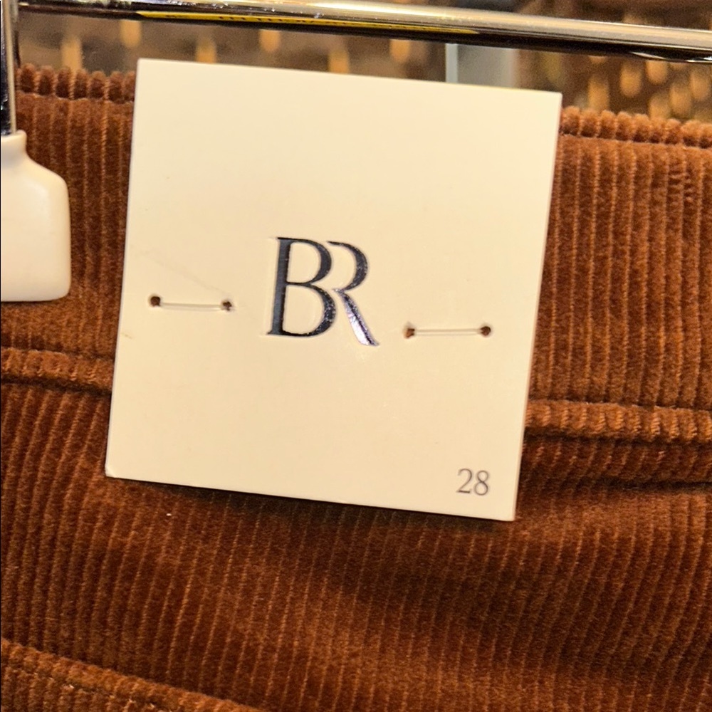 NWT BR Brown Corduroy Pants, size 28 - Picture 9 of 11